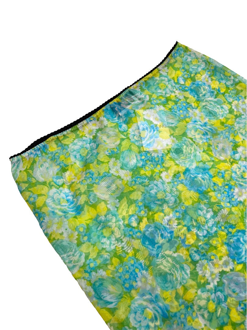 D&G floral y2K sheer miniskirt