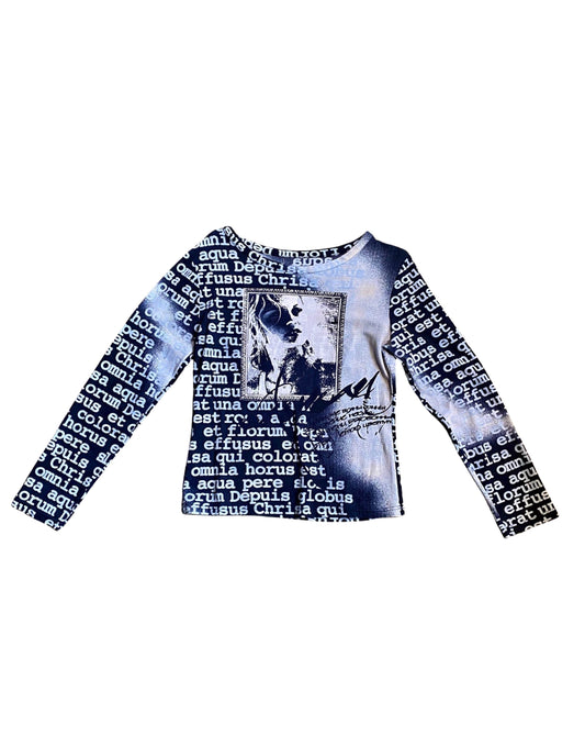 Printed Mesh Top Y2K