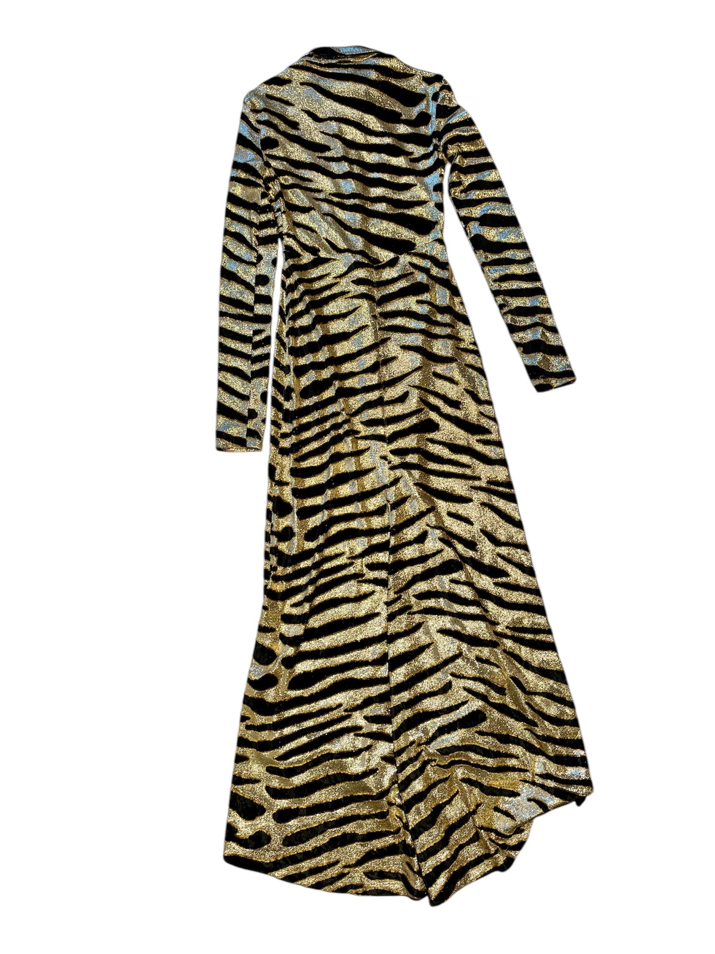 Paco Rabanne tiger print maxi dress