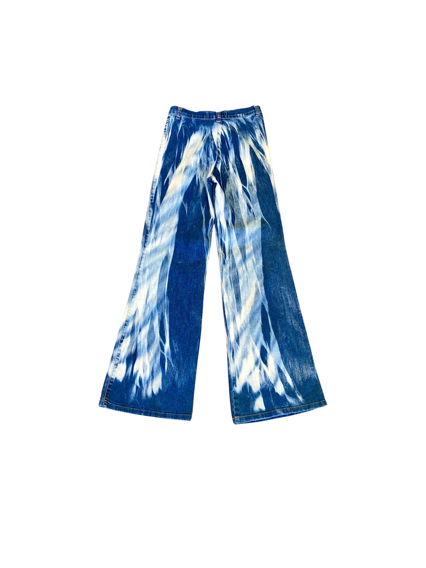 Flared bleached jeans Y2K