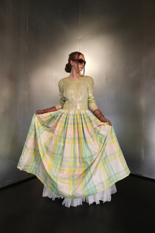 1990’s ESCADA Couture Sequin Ball Gown