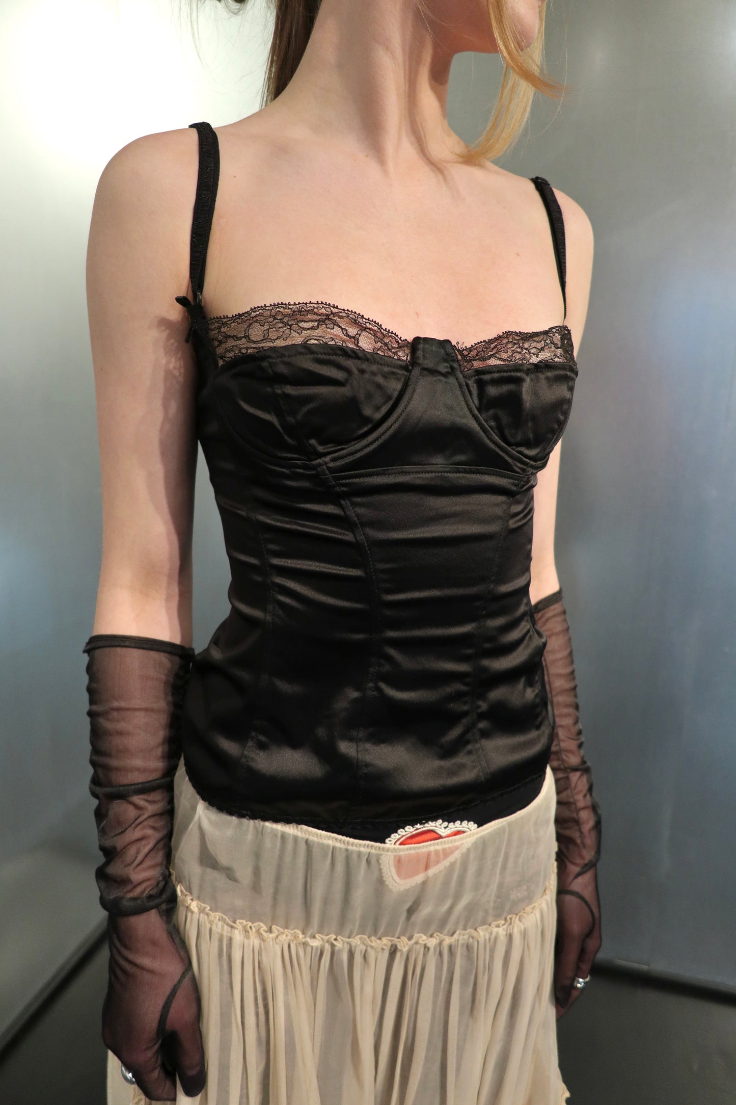 Dolce & Gabbana Vintage Lace Corset Top