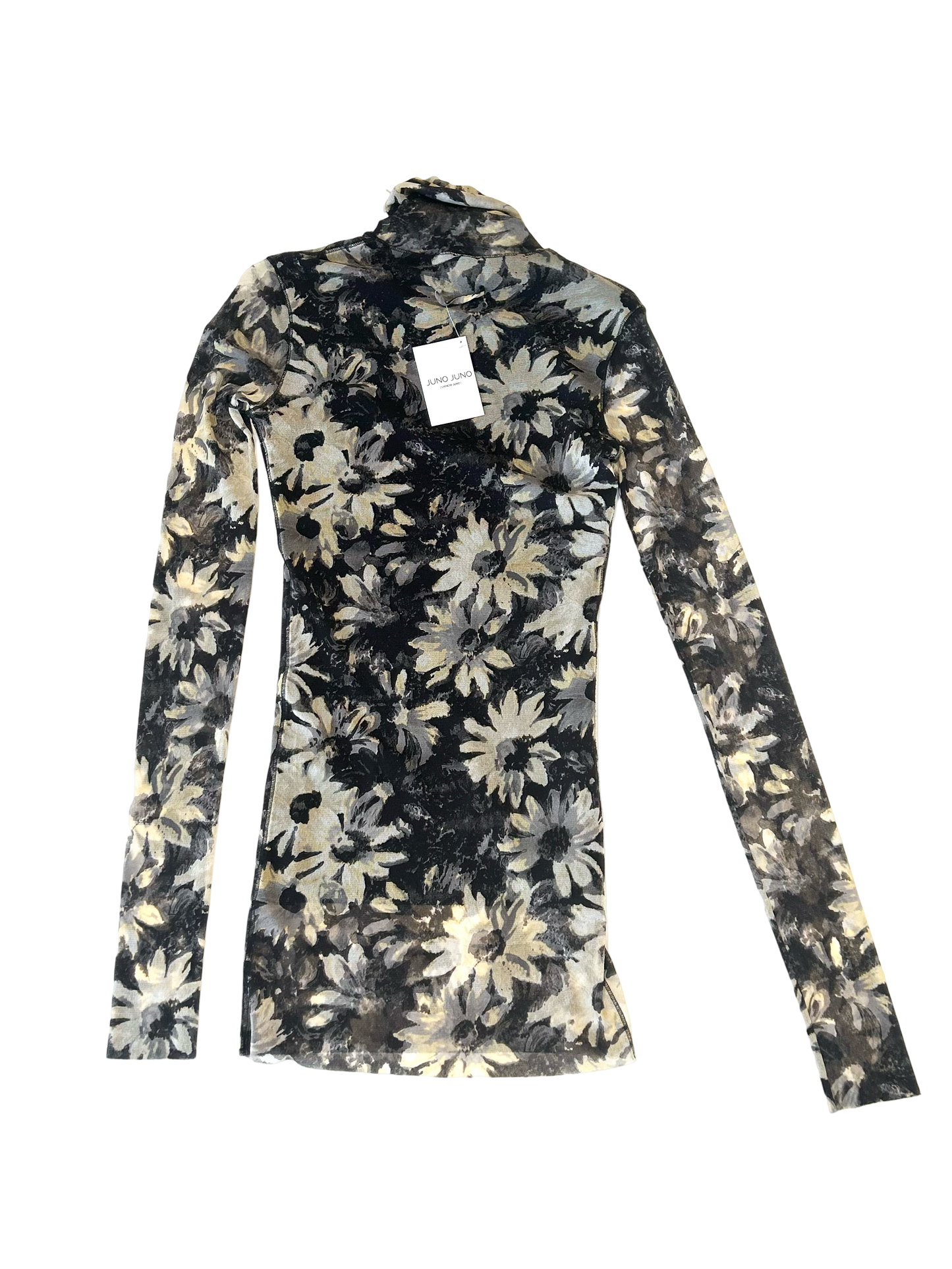 Jean Paul Gaultier floral mesh polo dress