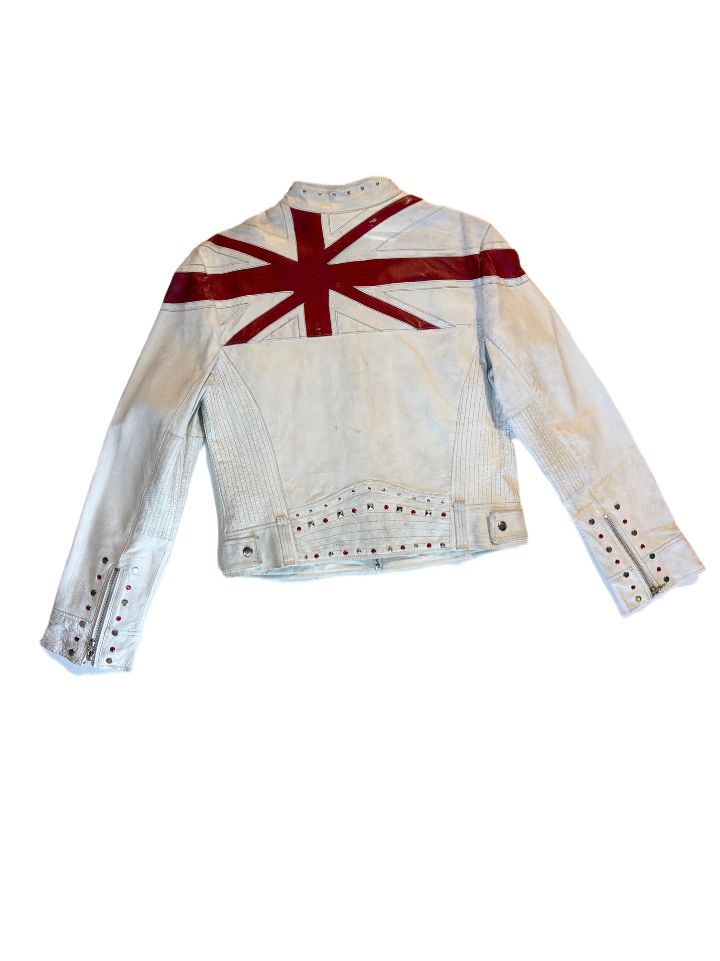 Union Jack Studded Biker Jacket
