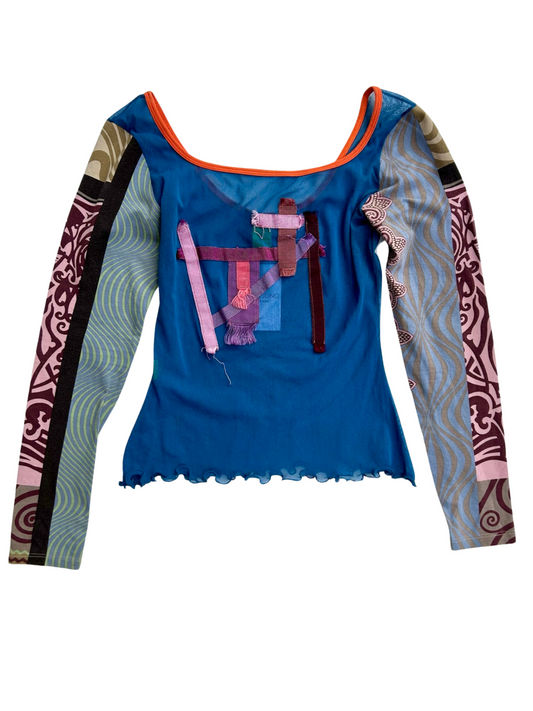 Save The Queen scoop neck top