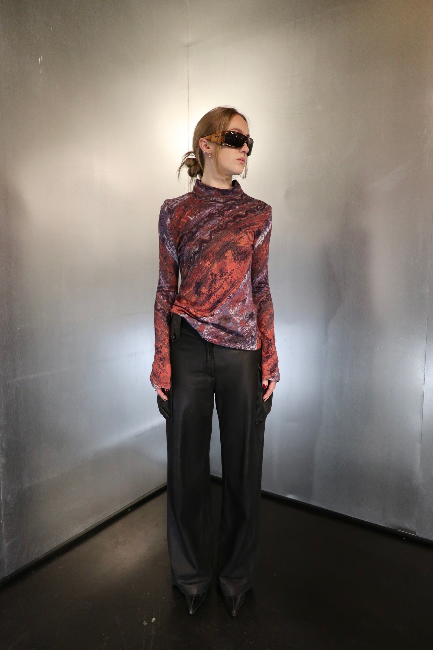 Gaultier Classique Watercolour Wool Turtleneck FW98-99