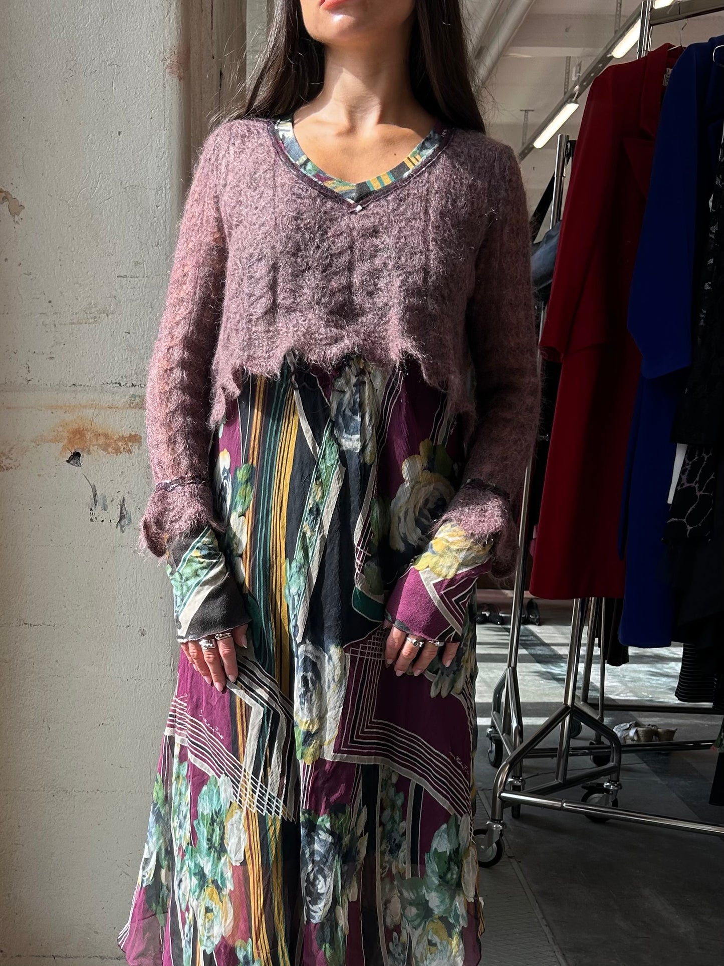 Sonia Fortuna mohair and silk mix dress