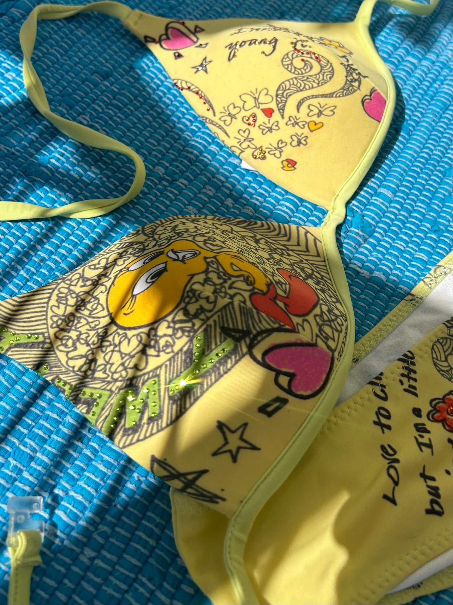 Tweety Italian Y2K cartoon bikini