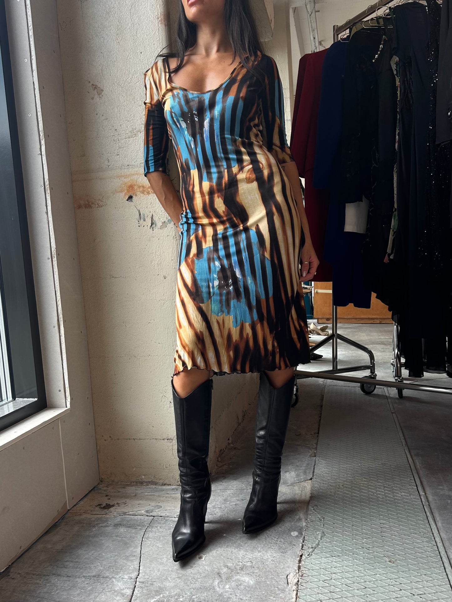 Cavalli Waterfall Dress