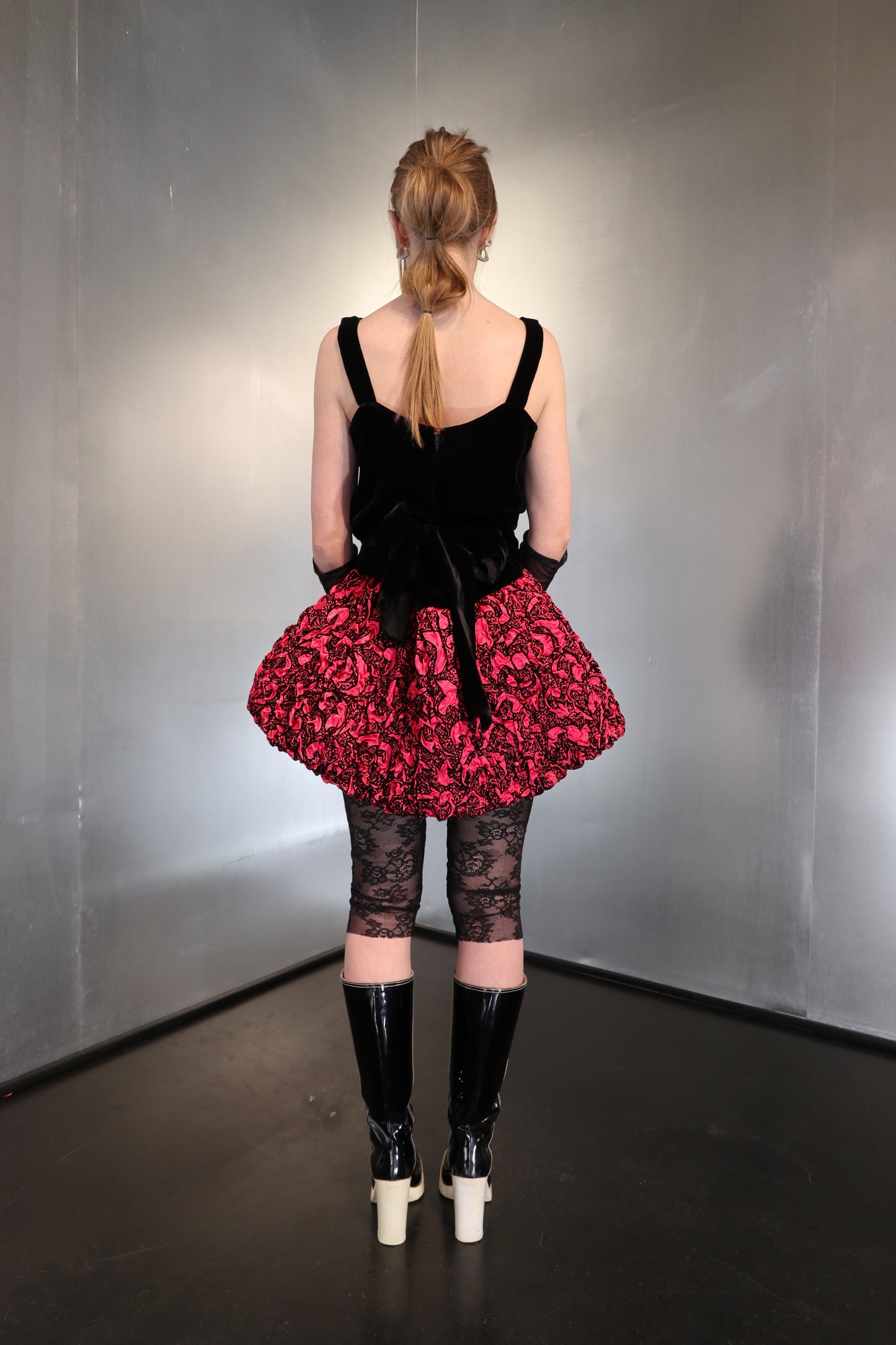 Frisson Paris Vintage 80’s Velvet Balloon Dress