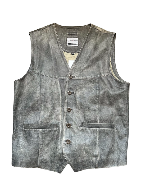 80’s Distressed leather vest