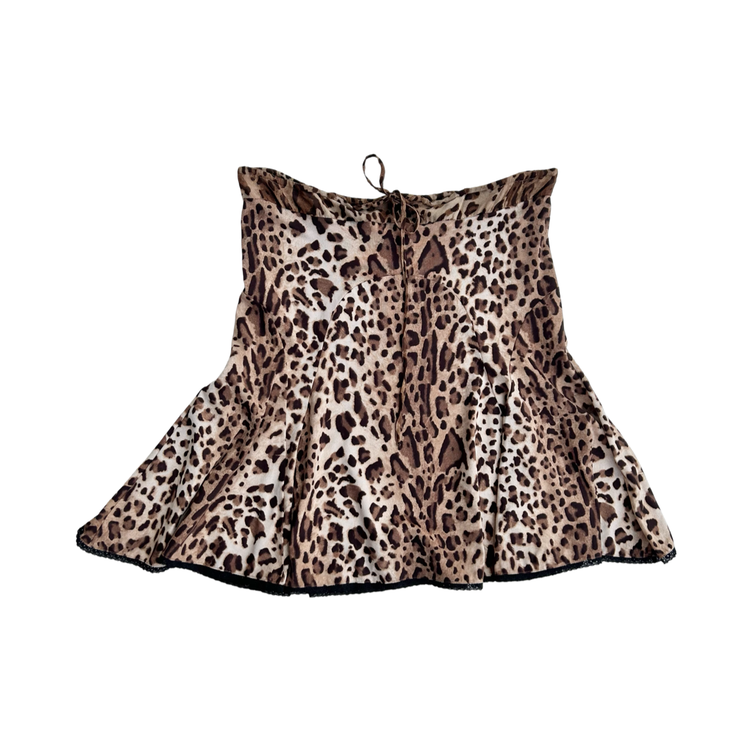 Blumarine cheeta silk set