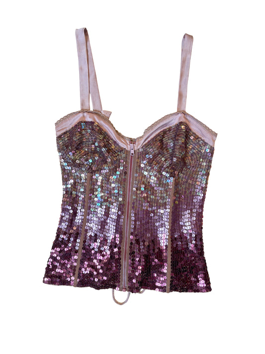Pinko Sequin Corset Top 2000