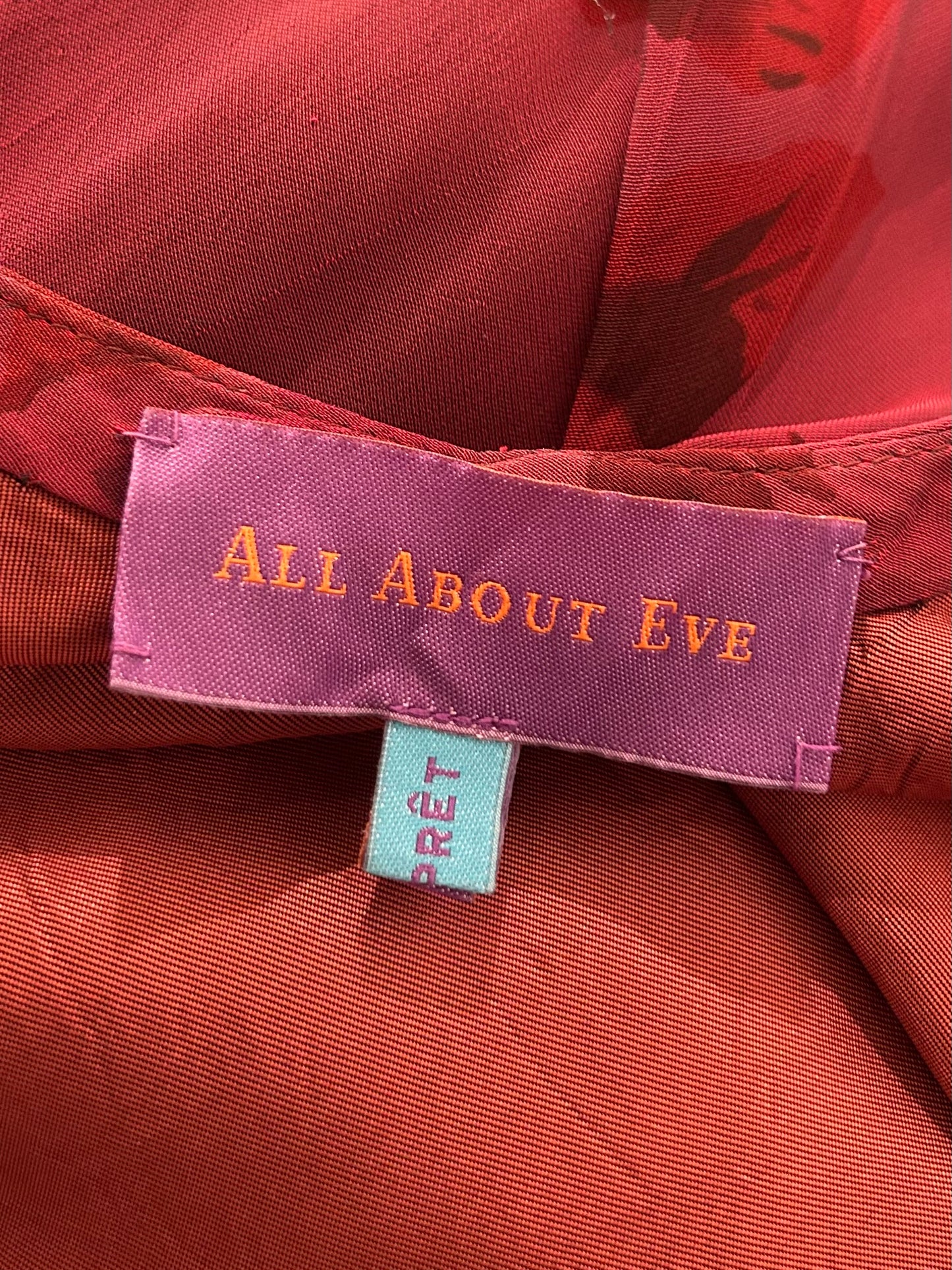 All About Eve Dramatic Silk Dress With Wings
