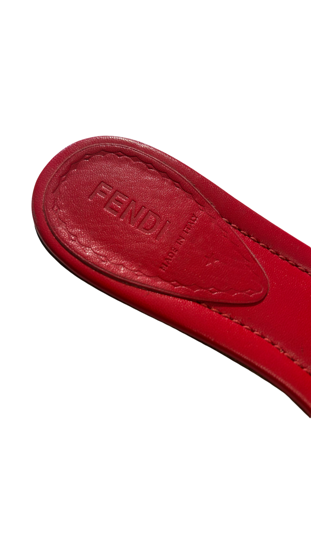 Fendi monogram slip in sandals
