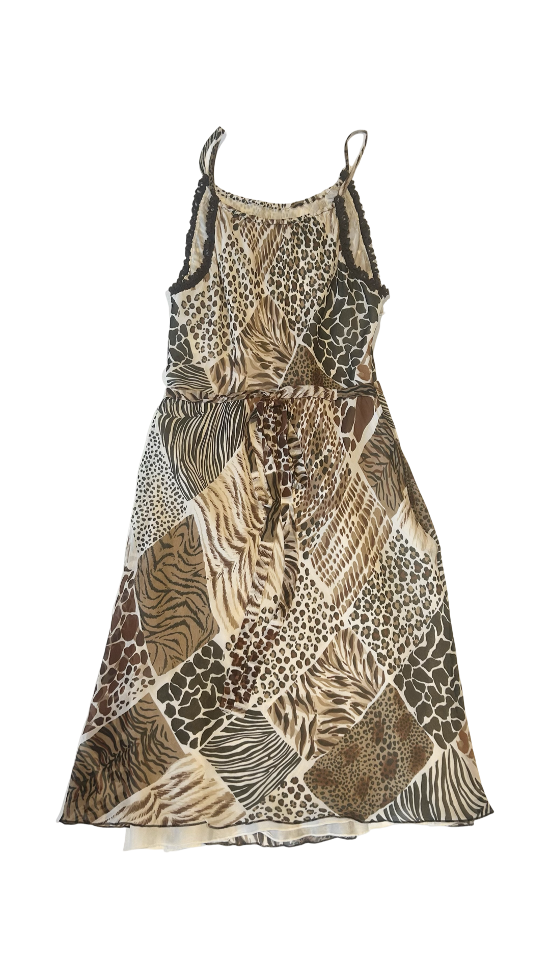 Moschino animal print silk dress