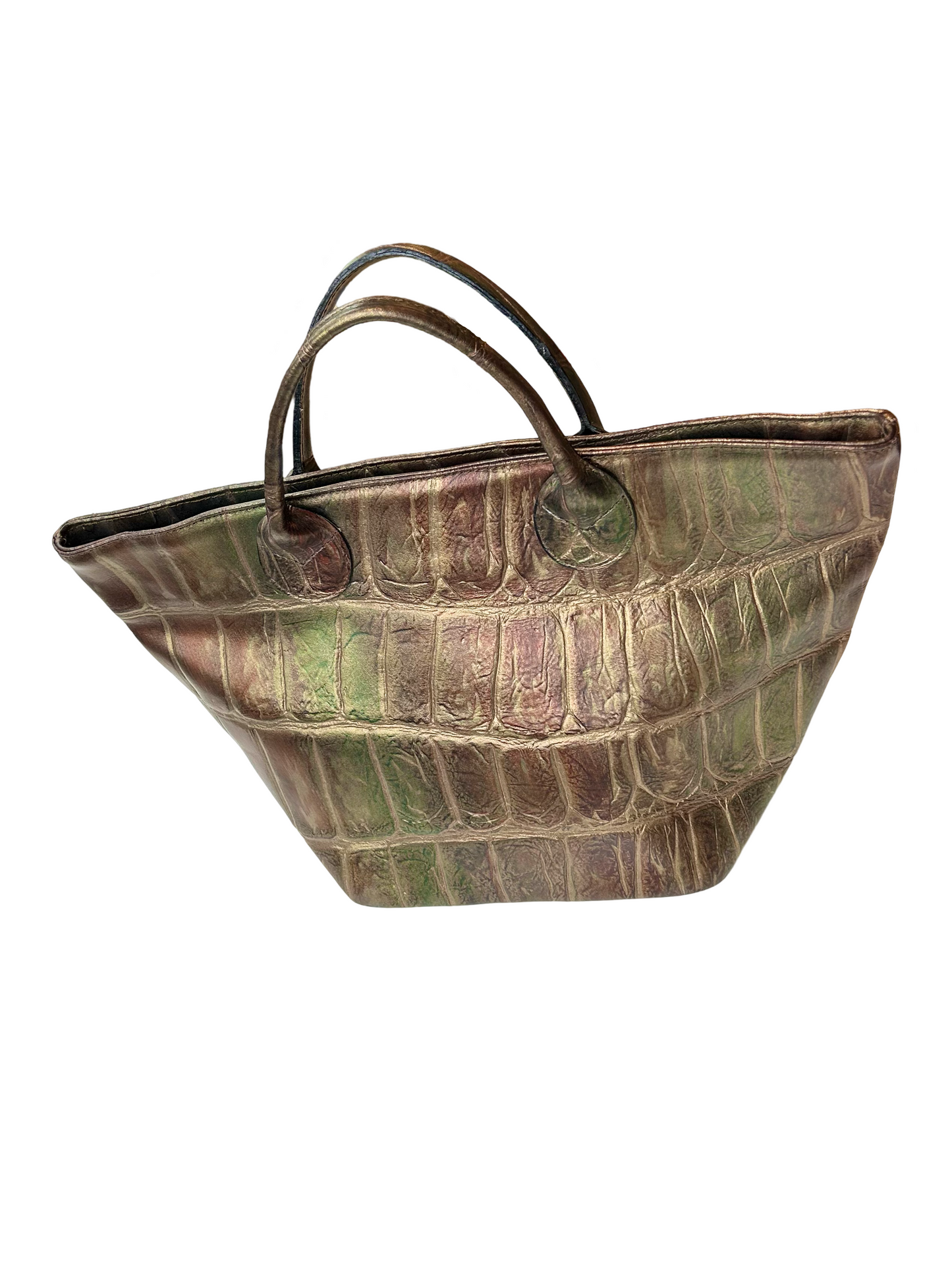 Italian crocodile tote bag