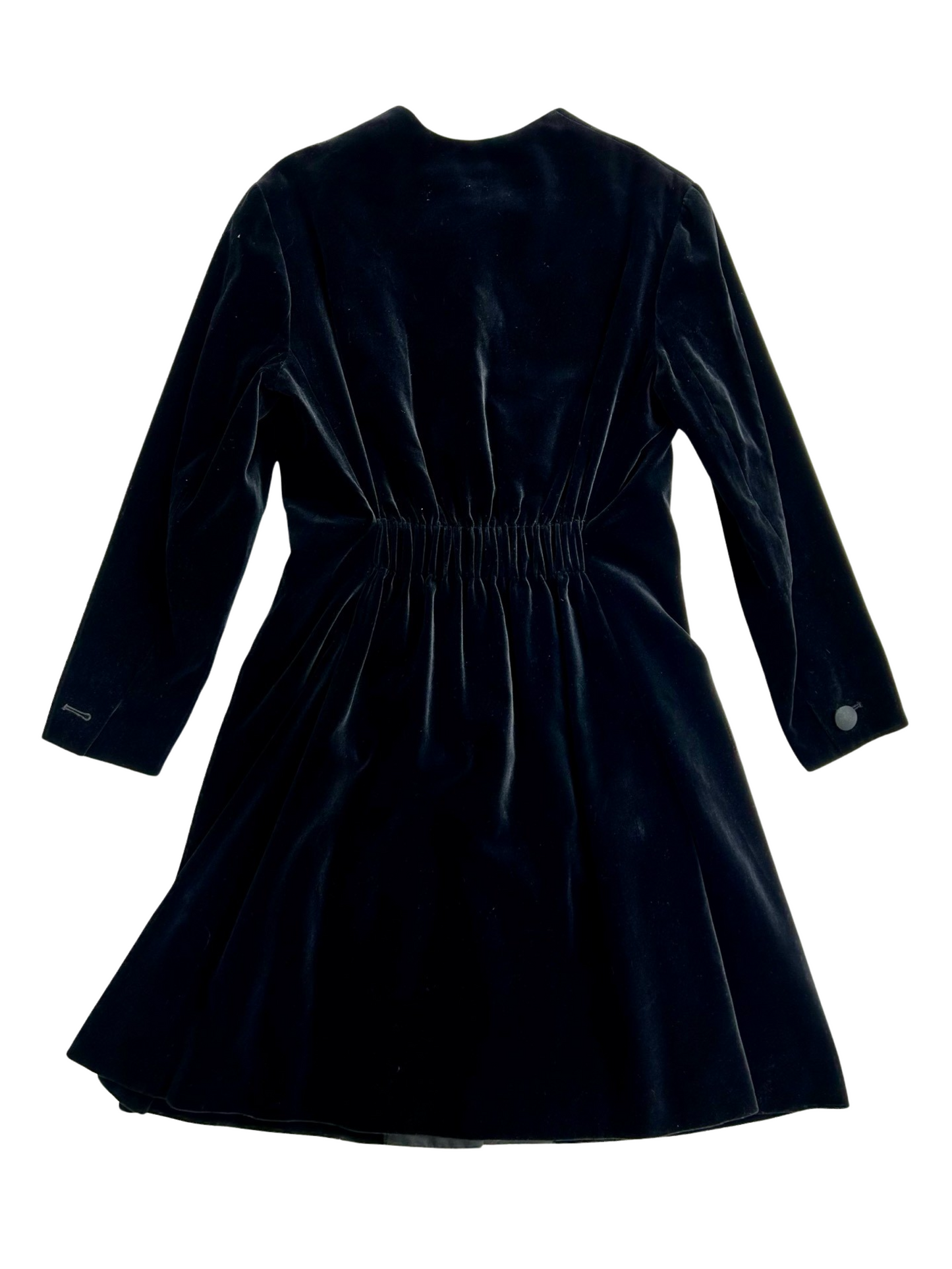 Yves Saint Laurent 1980's velvet dress coat