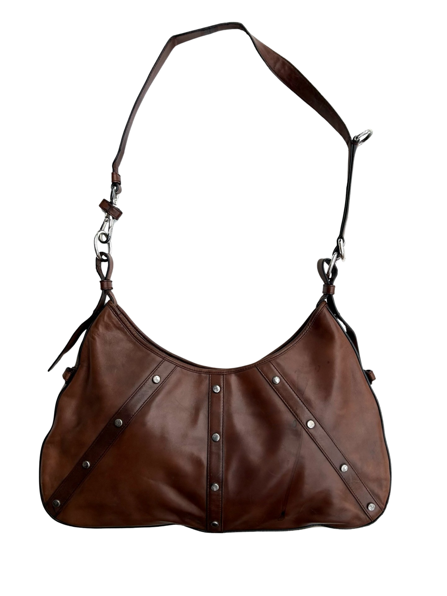 YSL rare leather and wood bag