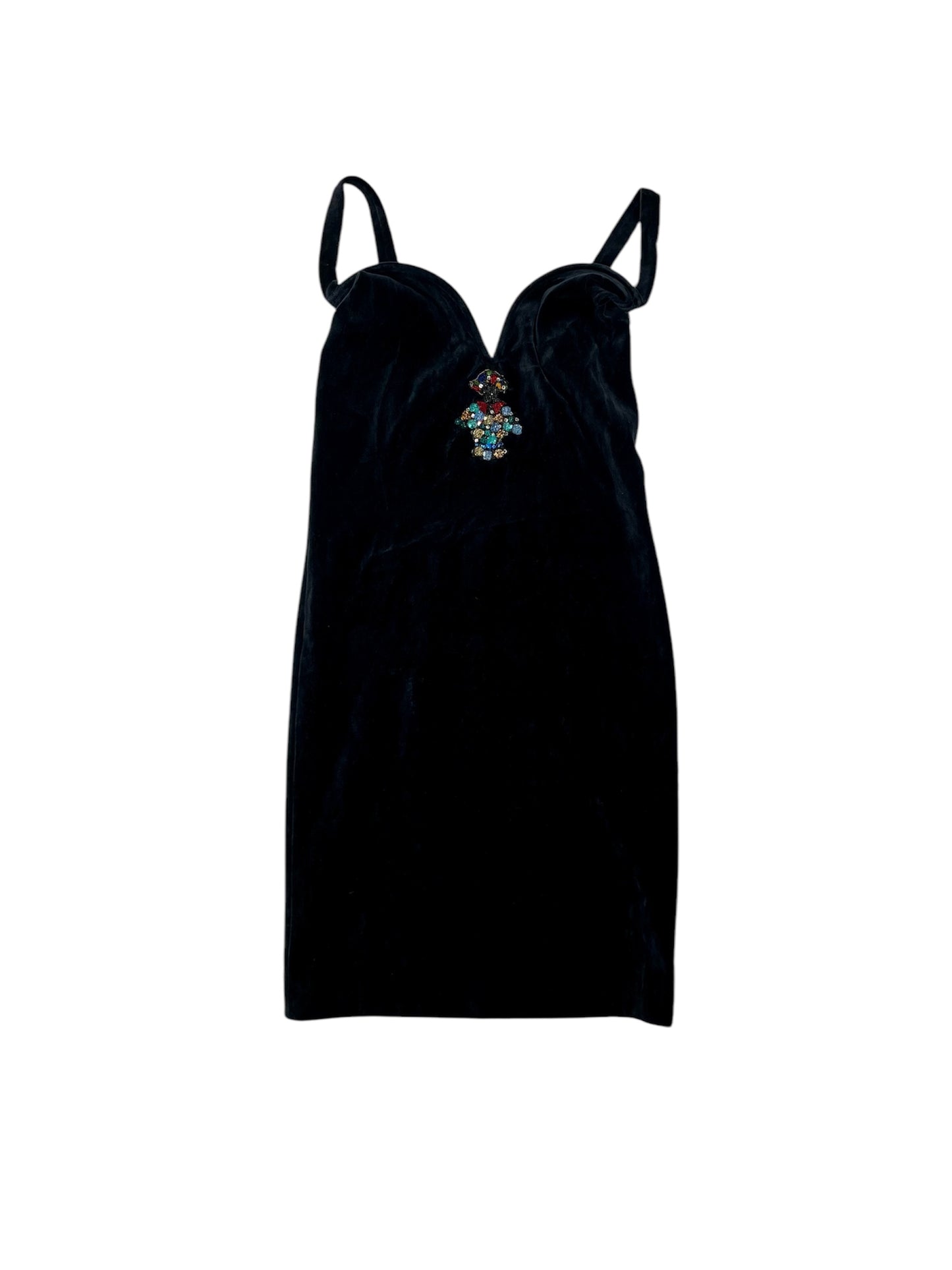 Blumarine velour figurine dress