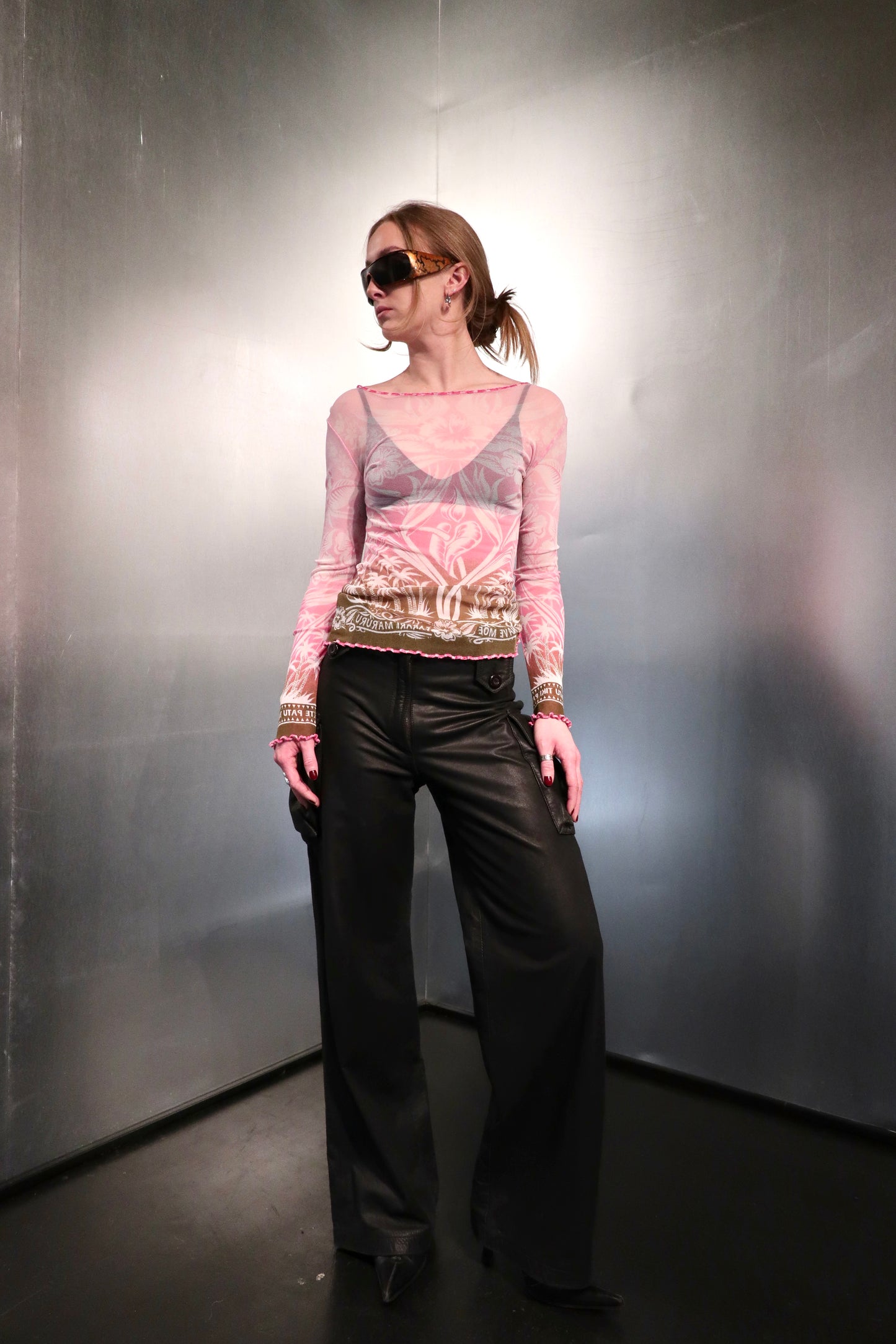 Gaultier Maille Hawaii Gauguin Mesh Top SS2000