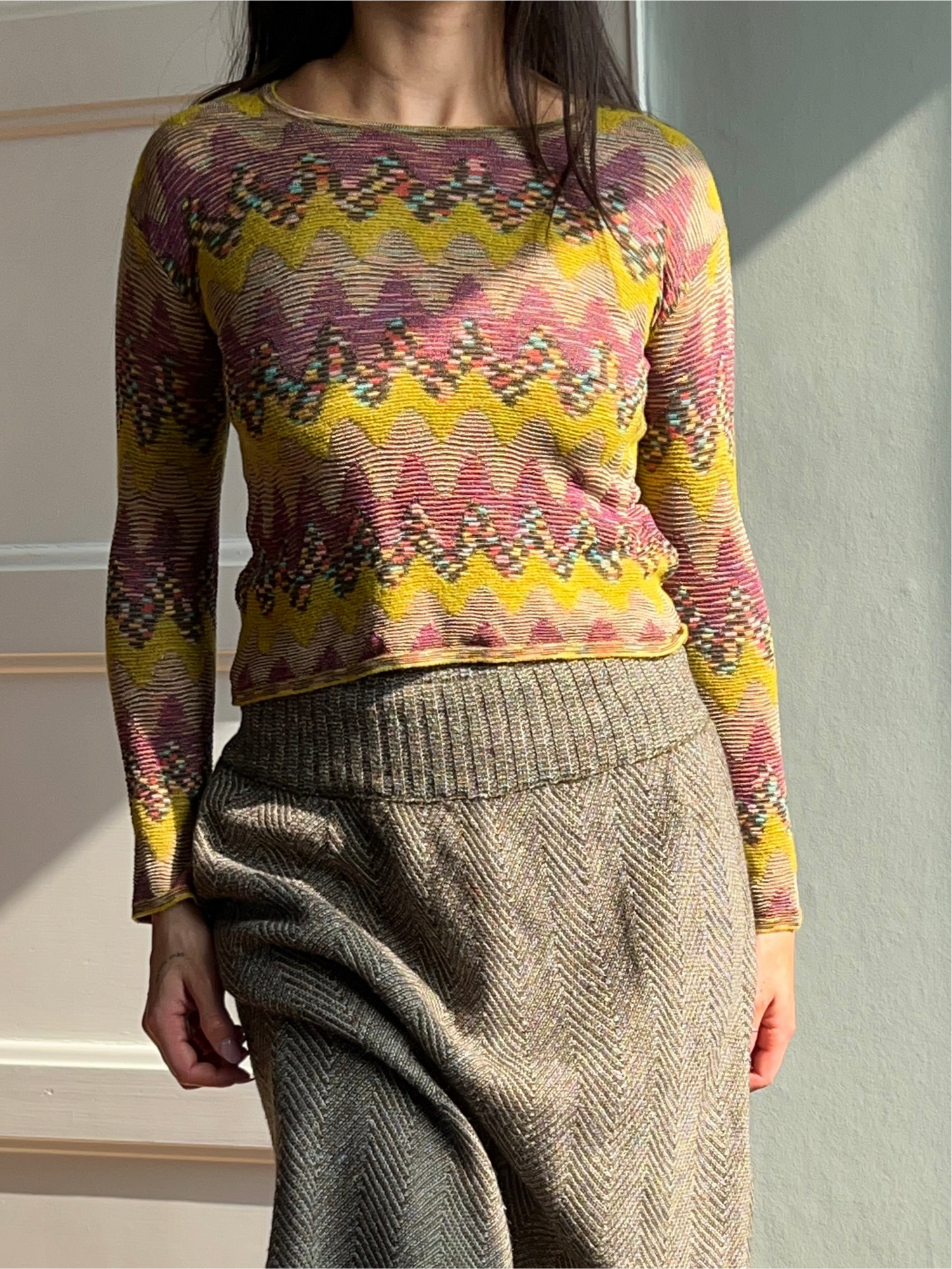 Missoni Chevron Knit Sweater