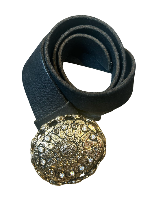 Just Cavalli Gold Buckle and Gemstone Belt