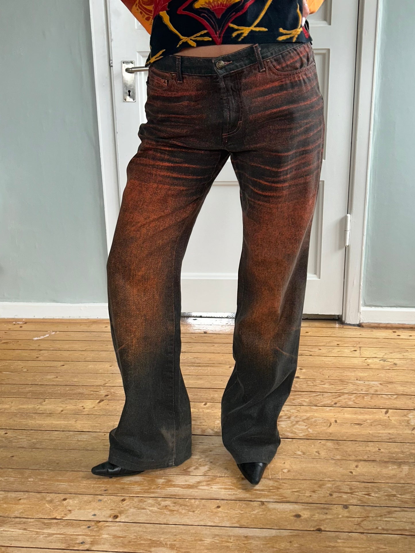 Just Cavalli Burnt Gradient Denim Jeans