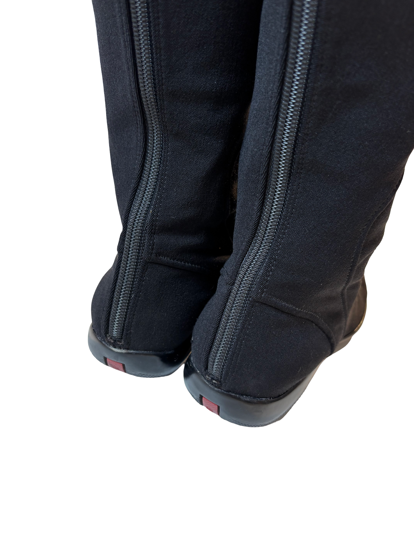 Prada Linea Rossa Neoprene Zip Boots c.1999 Sport Archive