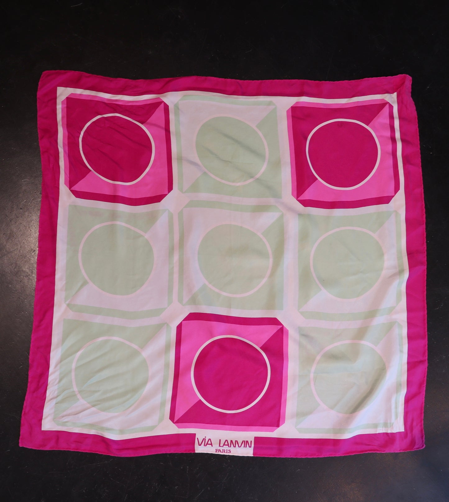 1960’s Lanvin Paris Silk Scarf