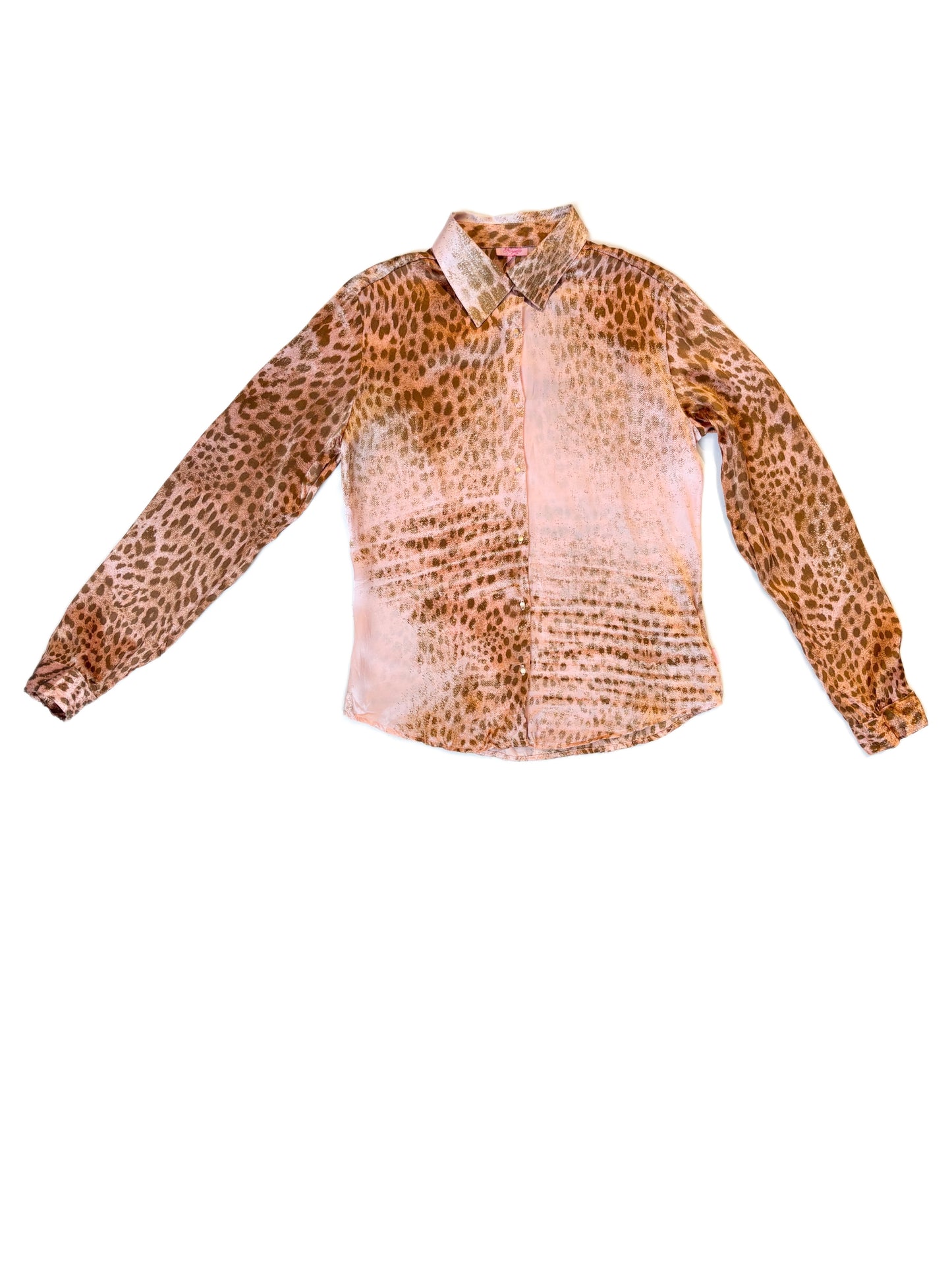 Roberto Cavalli Angels 2002 Leopard Blouse