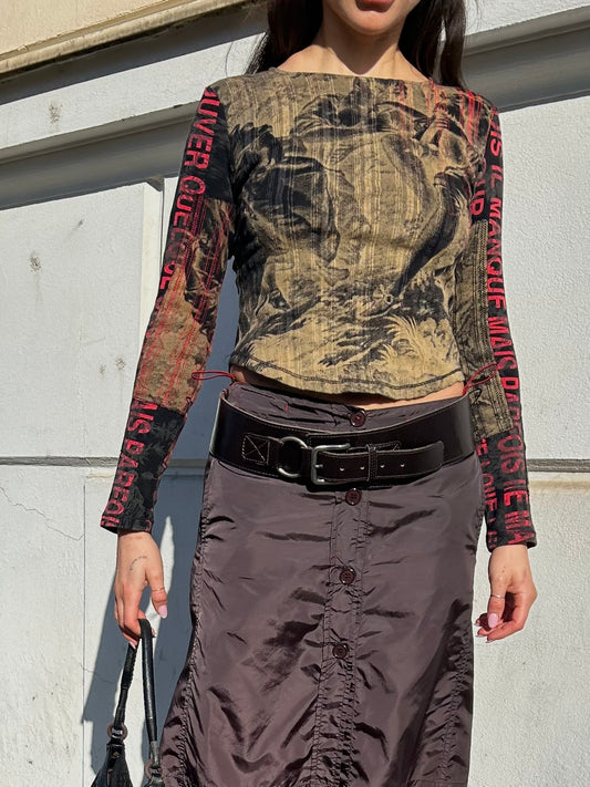 Custo Barcelona dark angel top