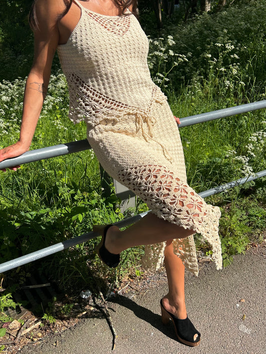 Off White Crochet Set