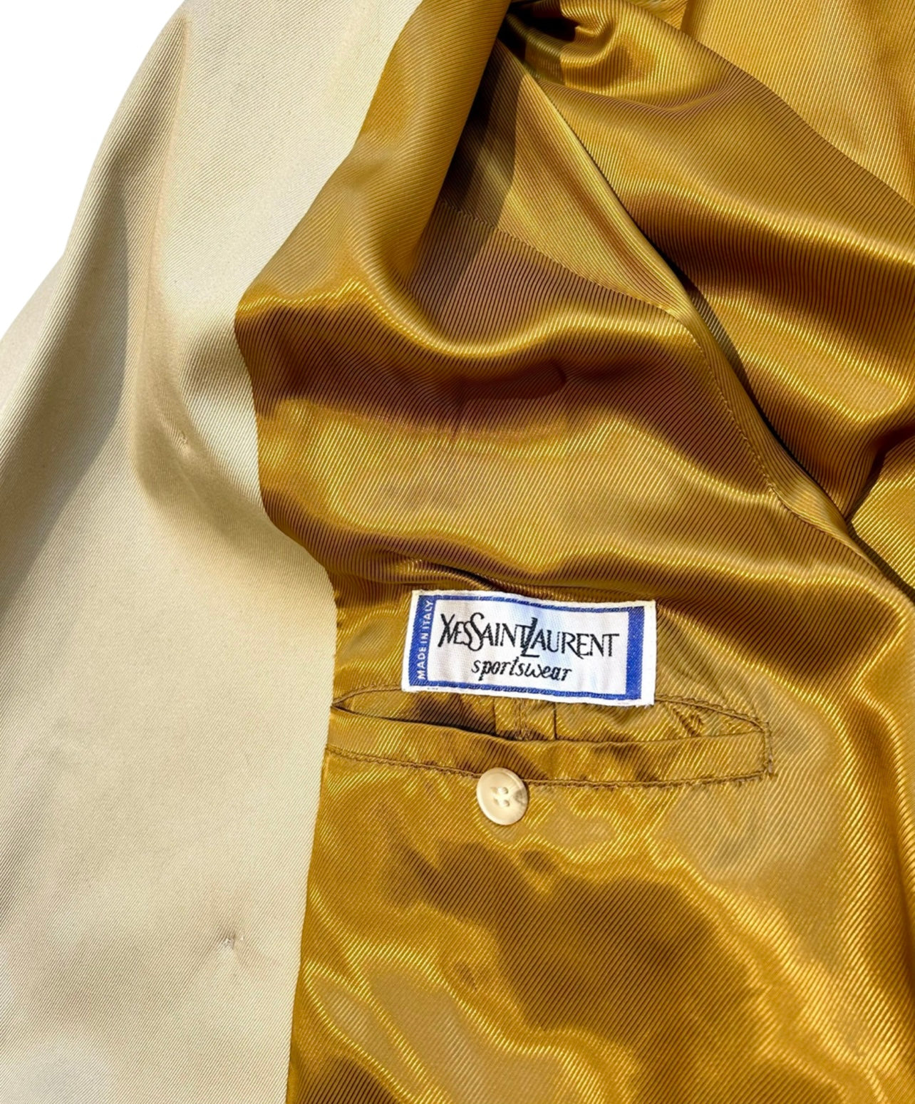 Vintage 80’s YSL trench coat