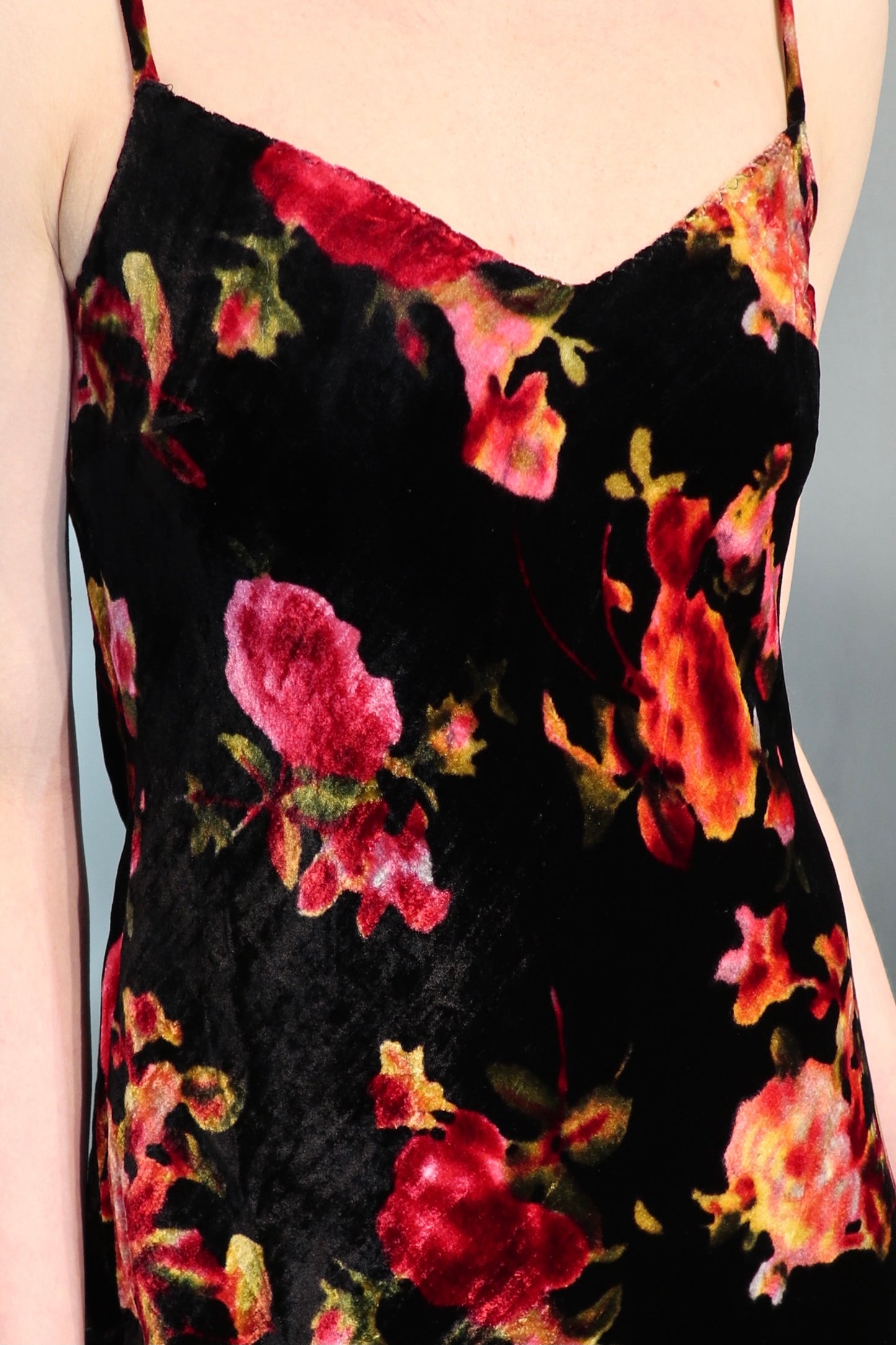 Mariella Burani 90’s Velvet Strappy Dress