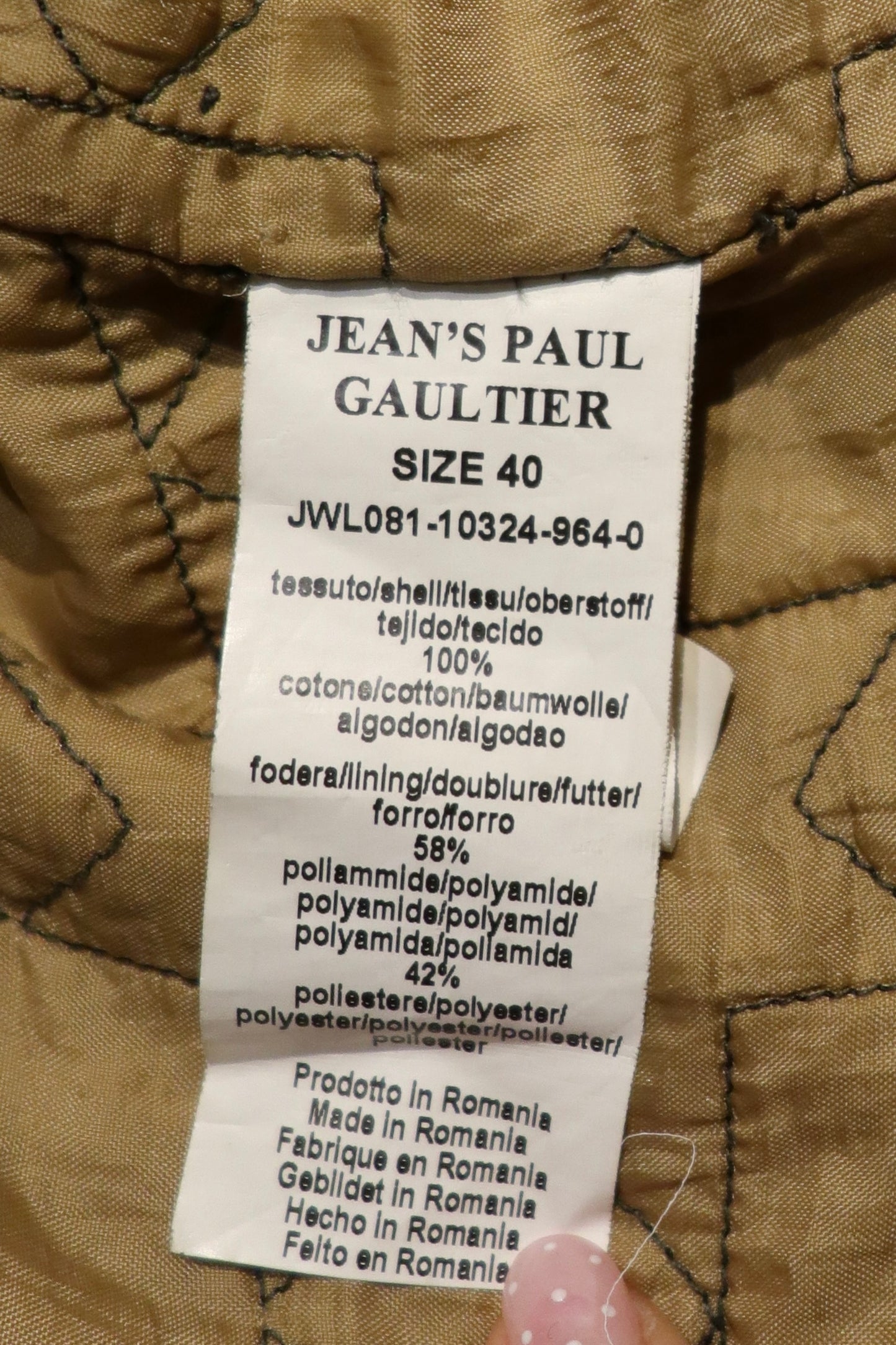 Gaultier Jeans Cropped Utility Jacket