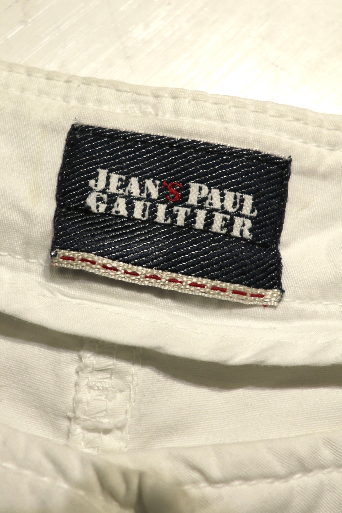 Gaultier Jeans White Capri Shorts