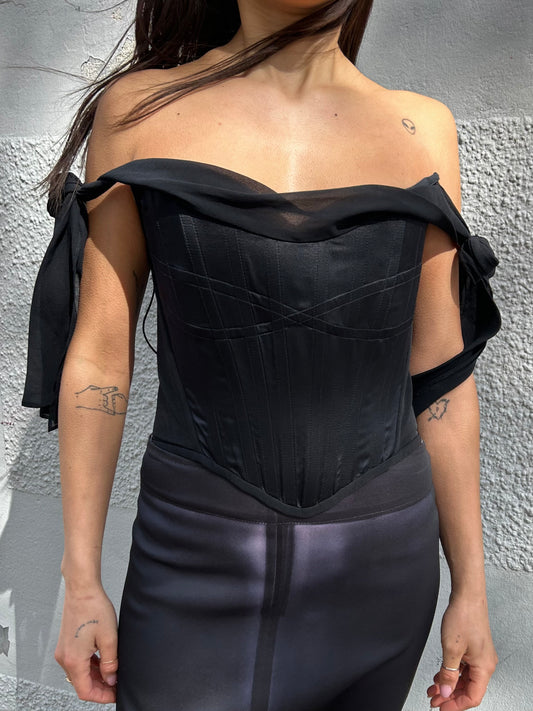 MOSCHINO romantic silk corset