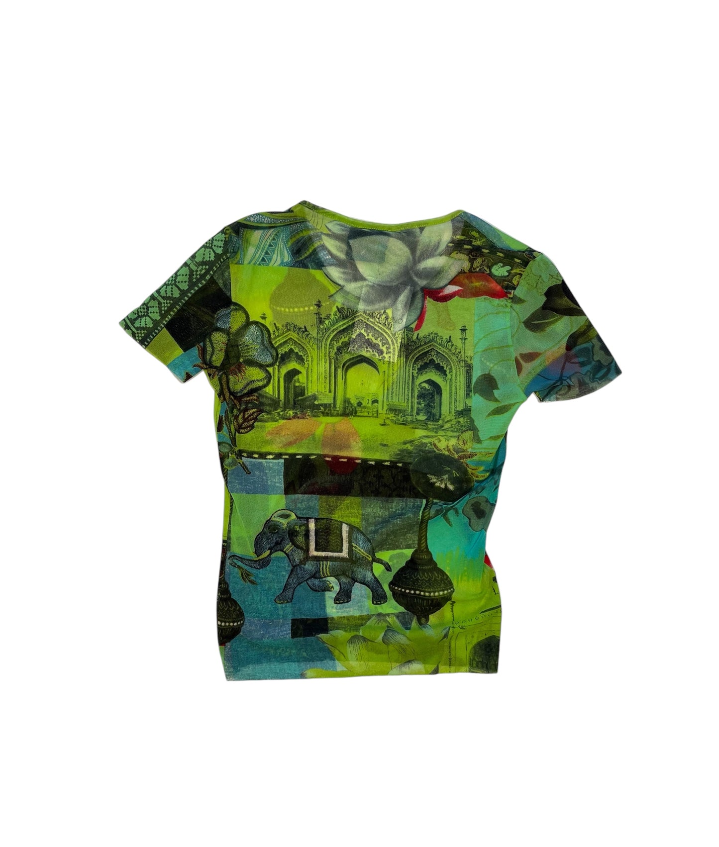 Kenzo printed mesh top