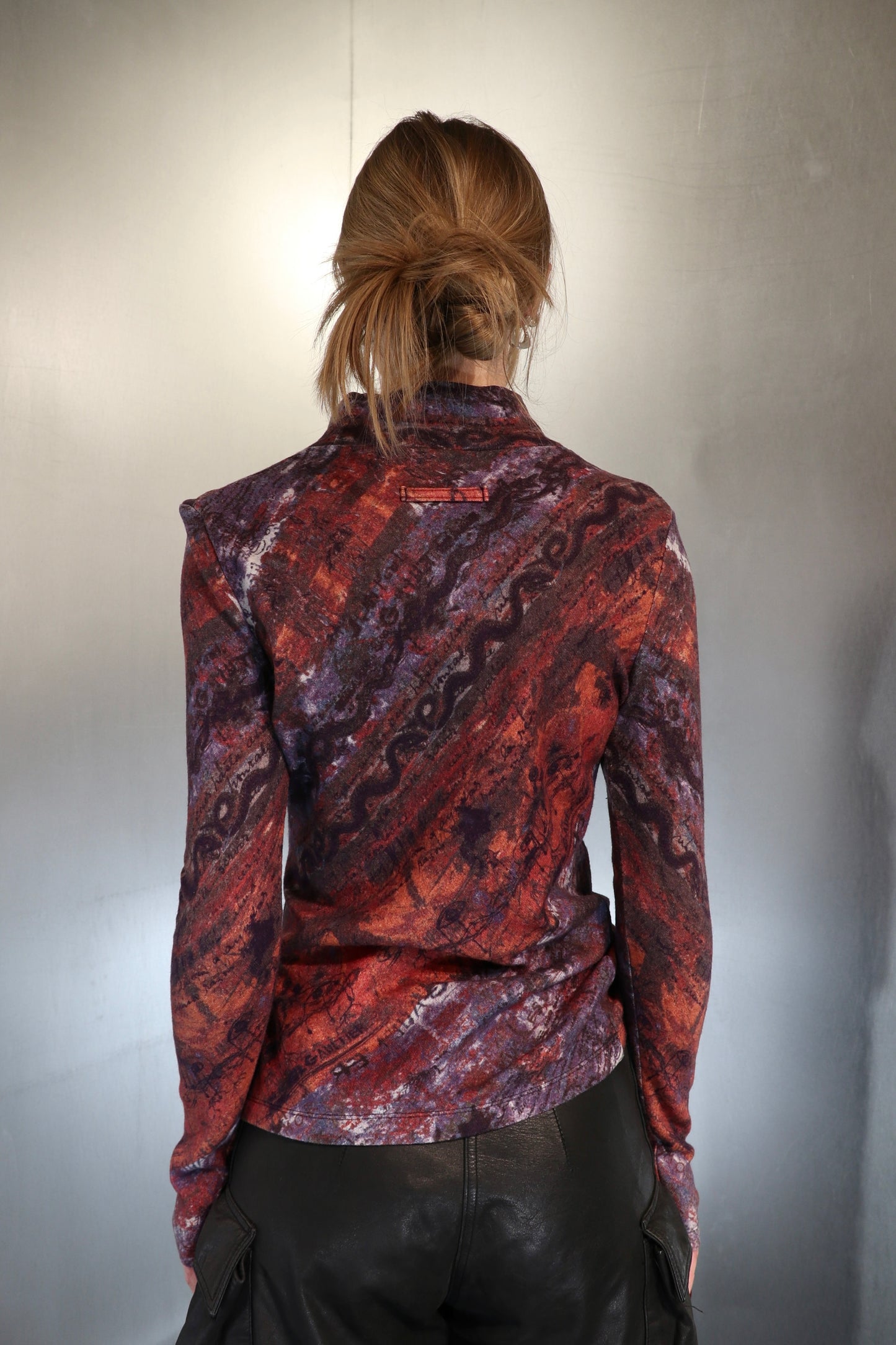 Gaultier Classique Watercolour Wool Turtleneck FW98-99