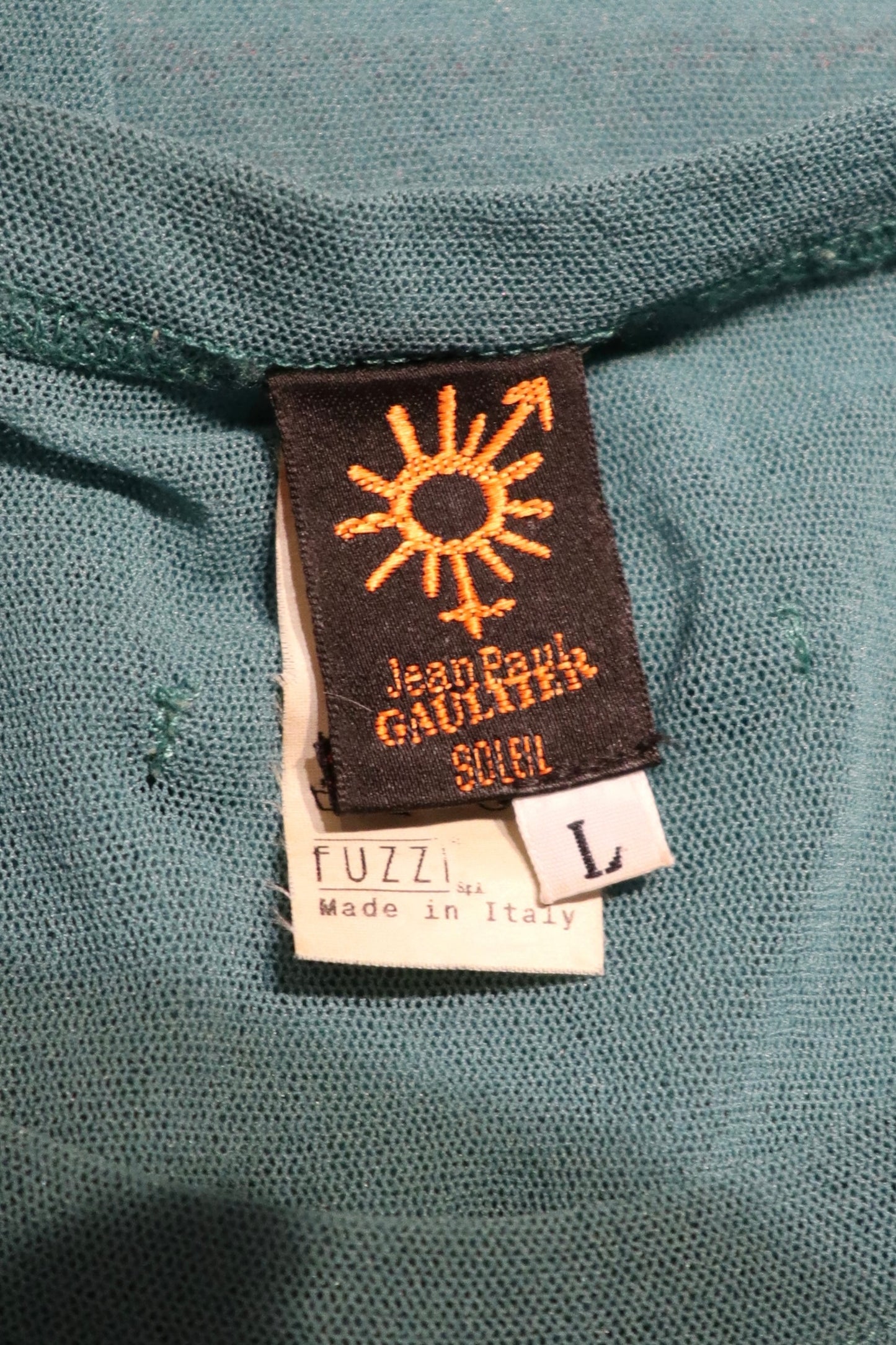 Gaultier Soleil Beach Scene Mesh Top