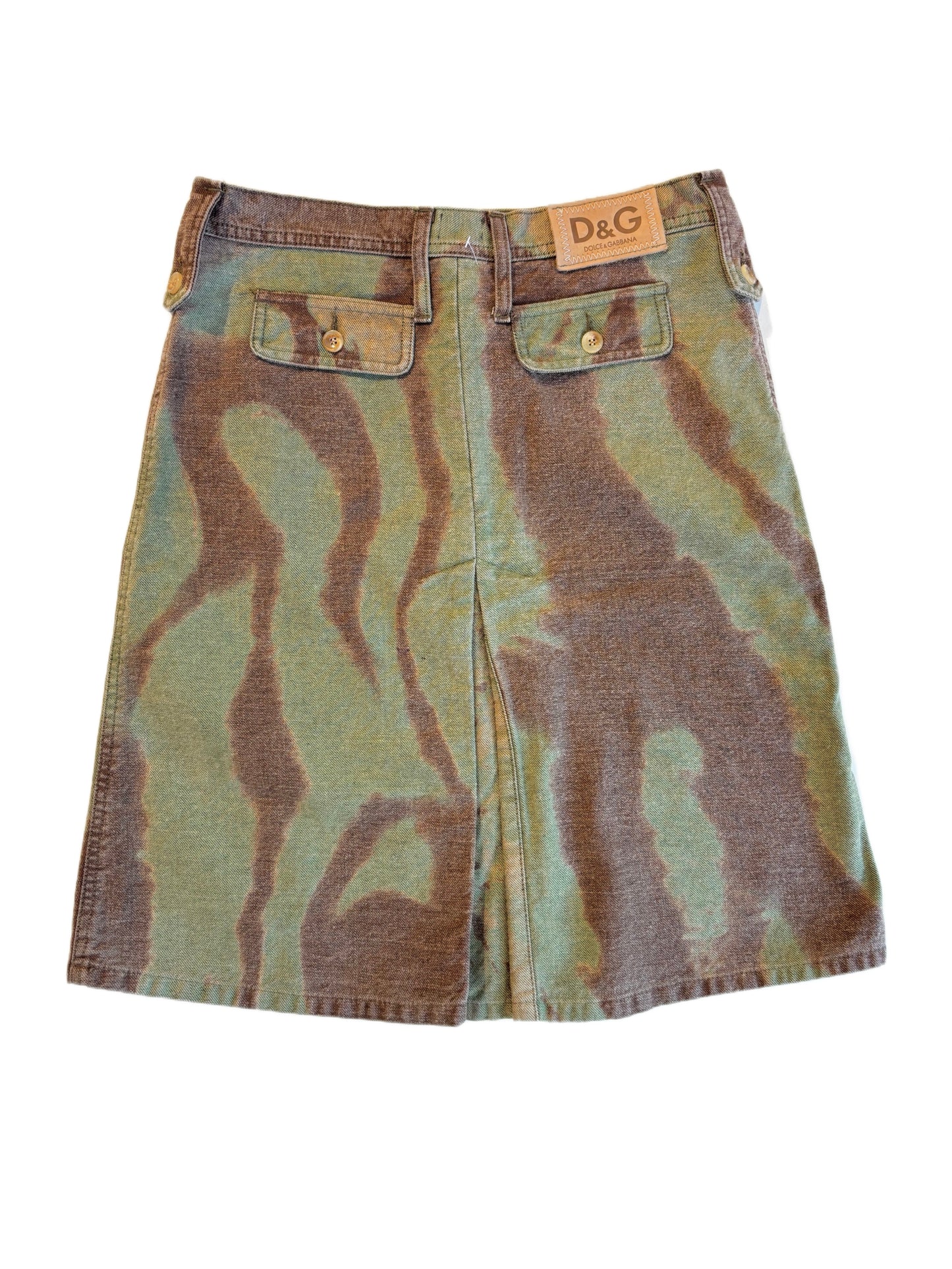 Dolce & Gabbana Washed Denim Skirt