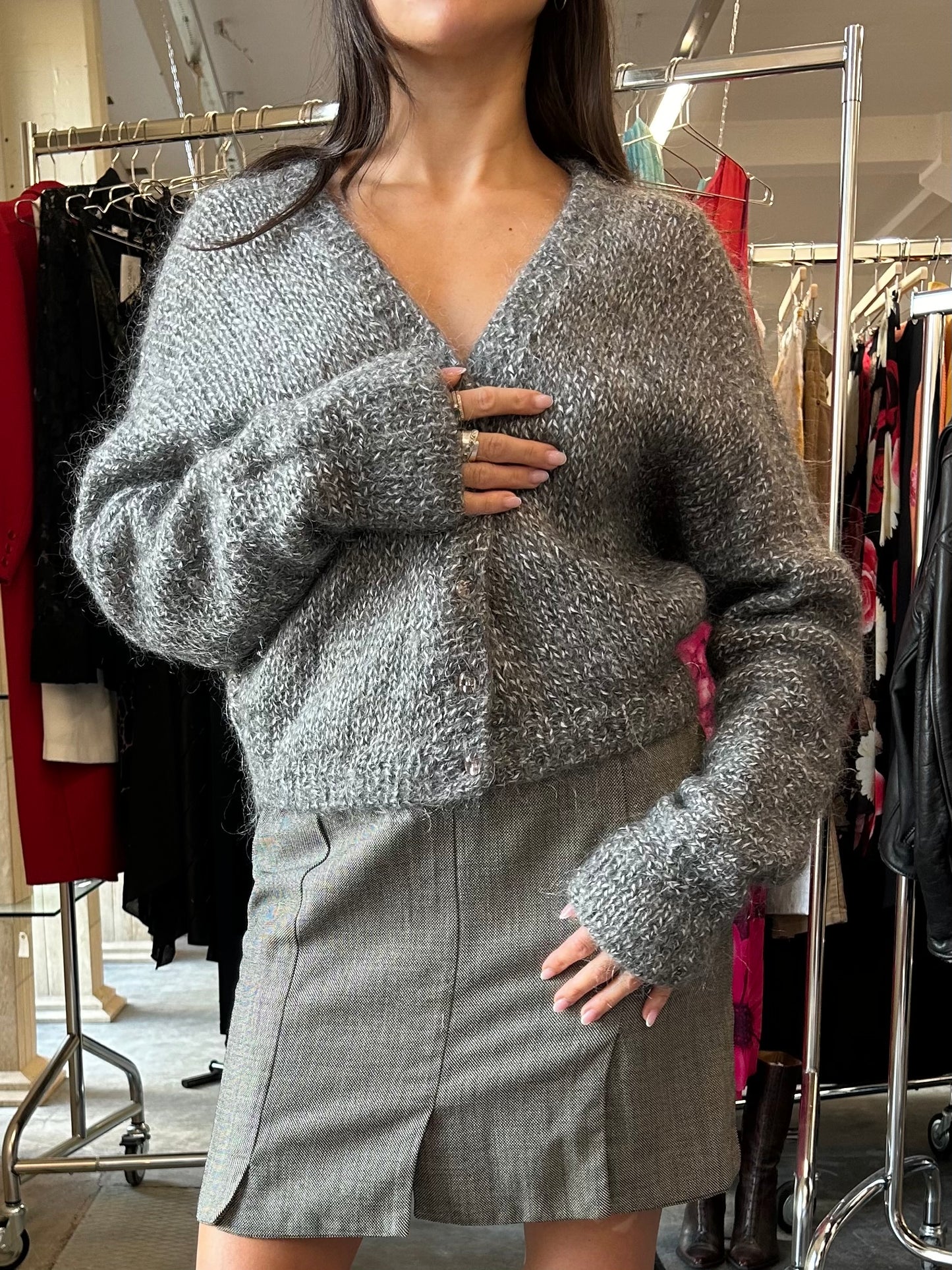 Valentino knitted mohair cardigan
