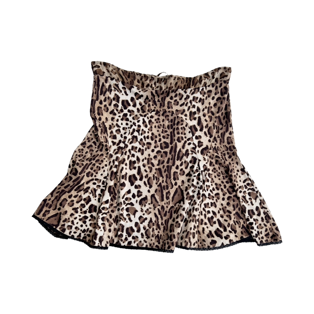 Blumarine cheeta silk set