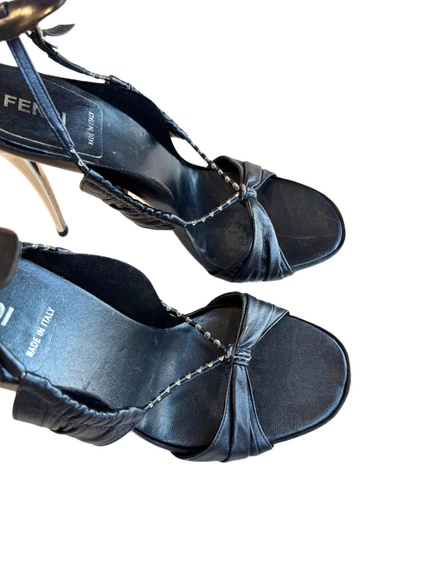 Futuristic Fendi Strappy Heels