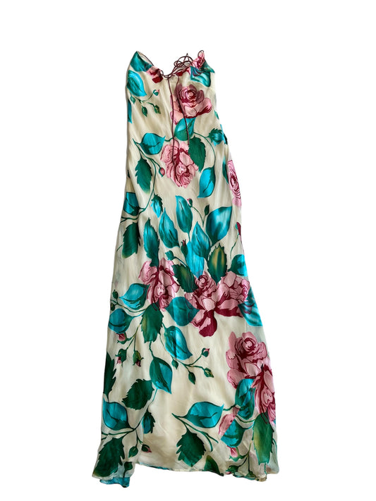 Dreamy floral silk dress