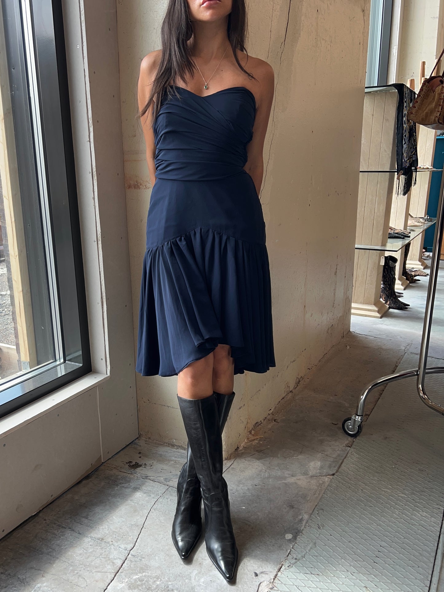 Mimmina Italian Romantic draped tube dress