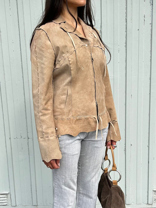 Cowgirl Suede Jacket Y2K