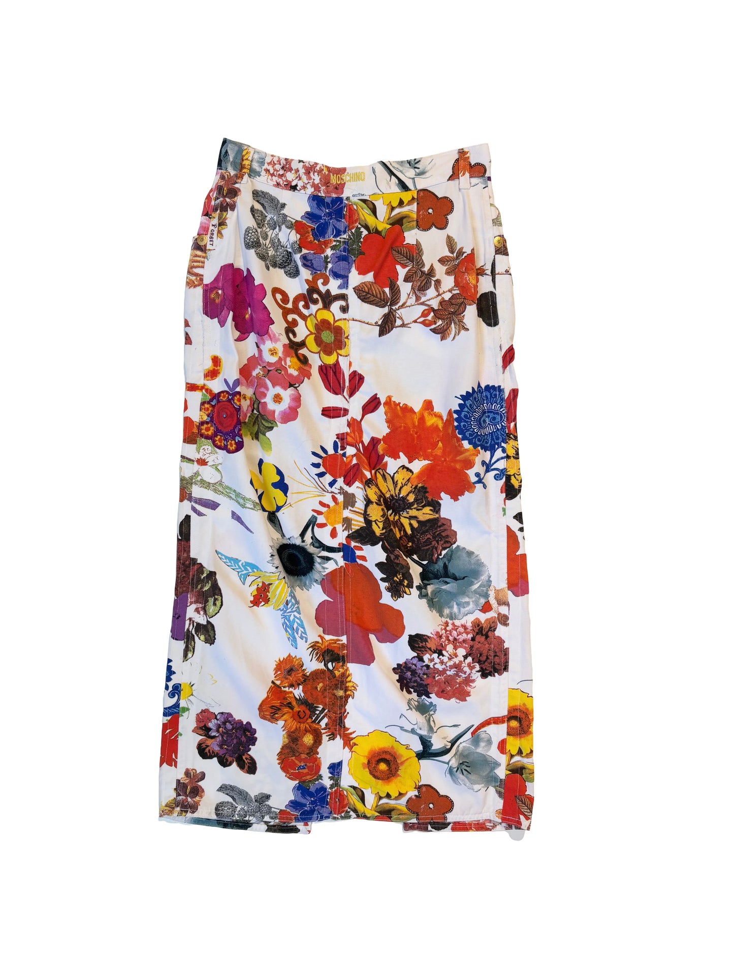 Moschino Jeans Floral Midi Skirt