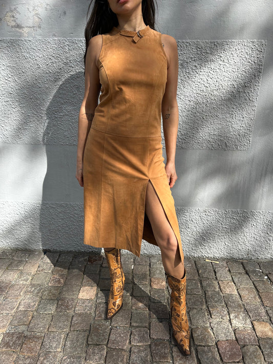 Hugo Boss soft calf skin dress